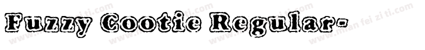 Fuzzy Cootie Regular字体转换